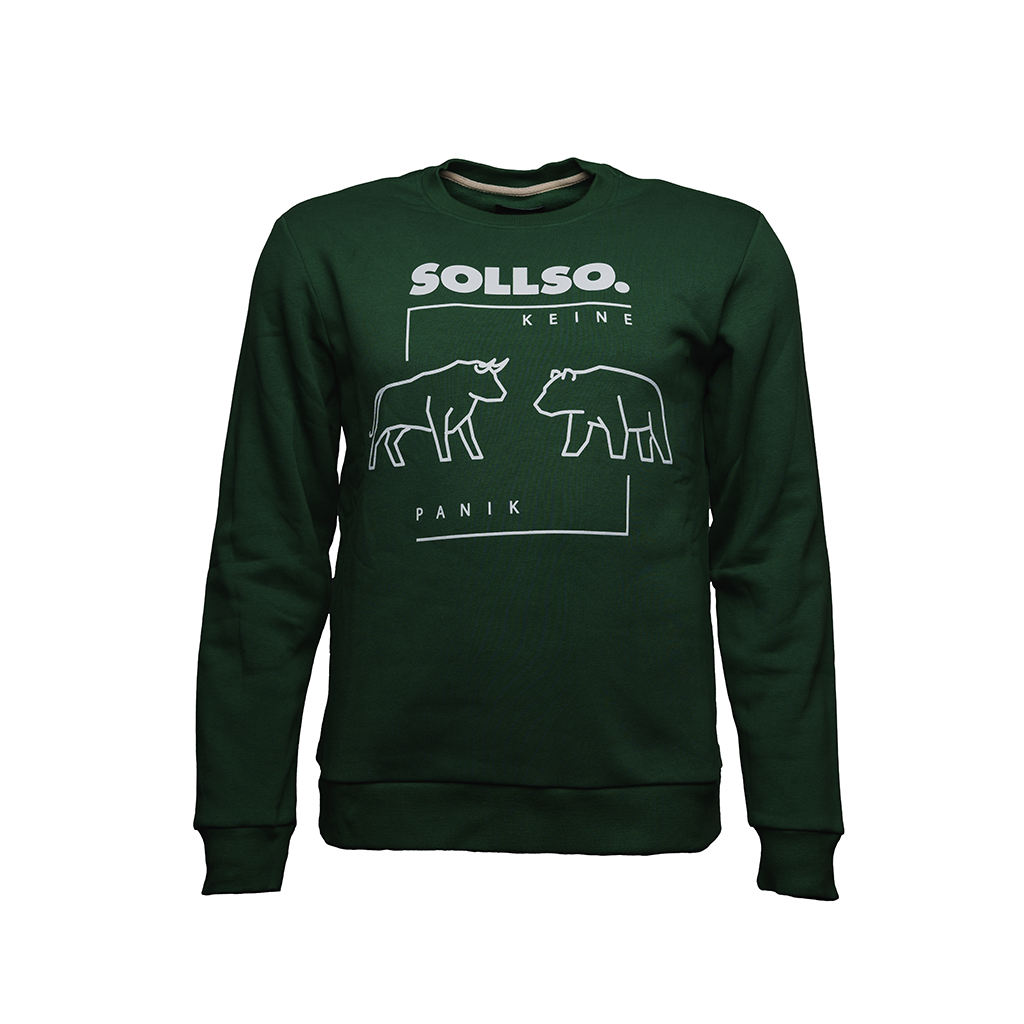 SOLLSO. Sweatshirt „Bull - Bear“, Farbe Jungle Green, Größe 9XL