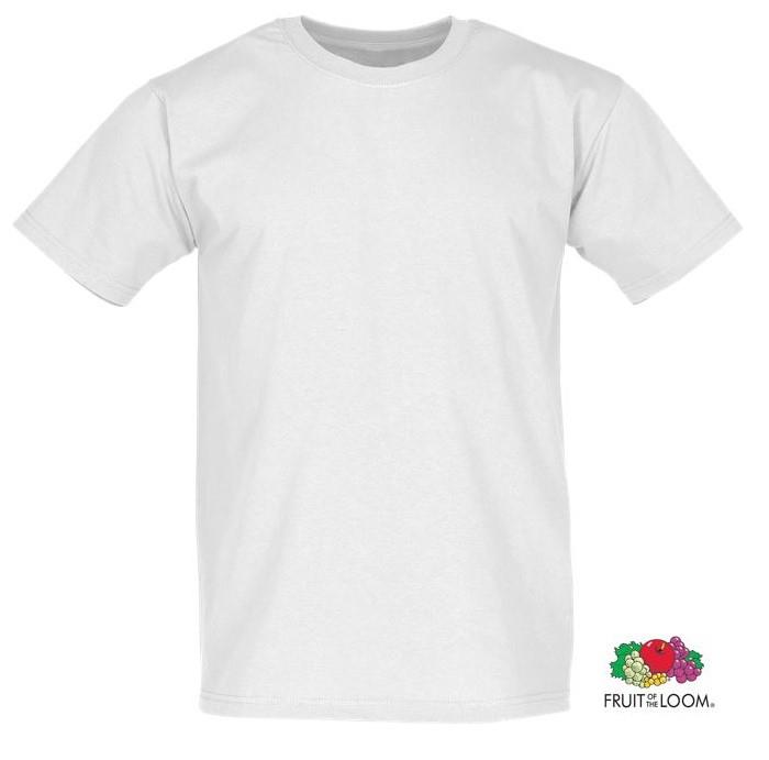 FRUIT OF THE LOOM Super Premium T-Shirt, Farbe weiß, Gr.XL, 10er Pack.