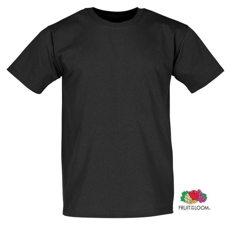 FRUIT OF THE LOOM Super Premium T-Shirt, Farbe schwarz, Gr.3XL, 5er Pack