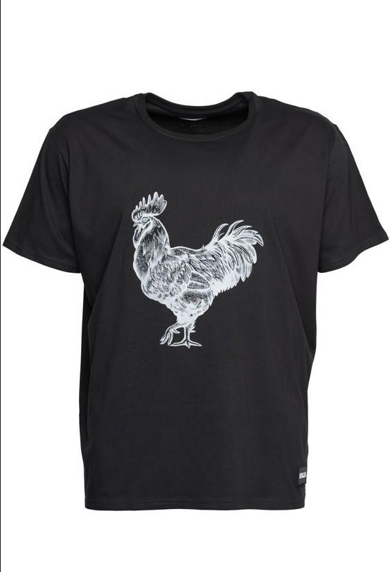 SOLLSO. T-Shirt "Rooster", Farbe Dark Black, Größe 10XL