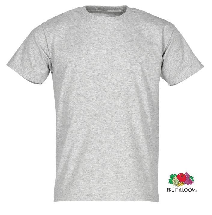 FRUIT OF THE LOOM Super Premium T-Shirt, Farbe graumelliert, Gr.XL, 10er Pack.