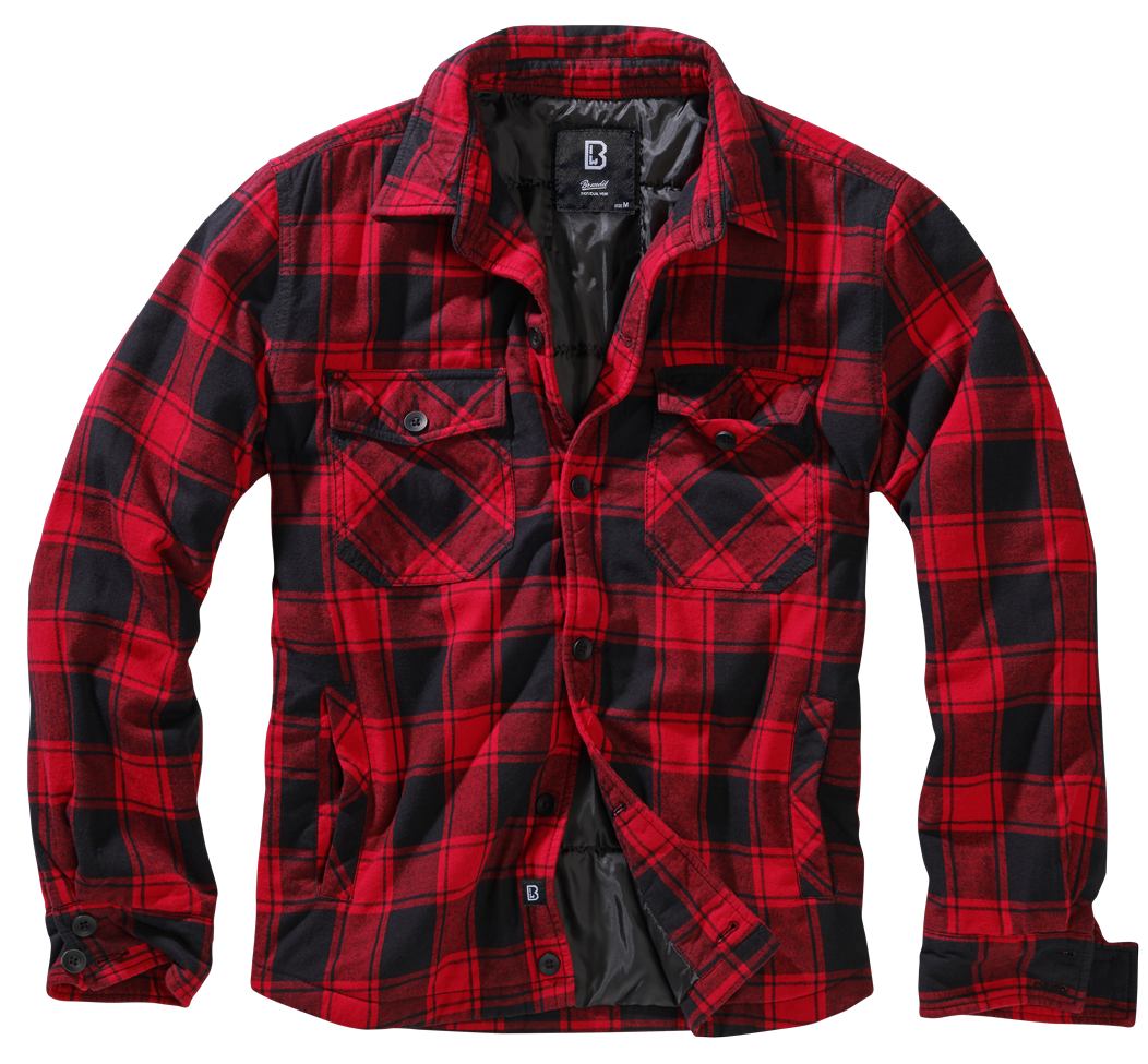 Brandit Lumberjacket rot/schwarz, Größe 4XL