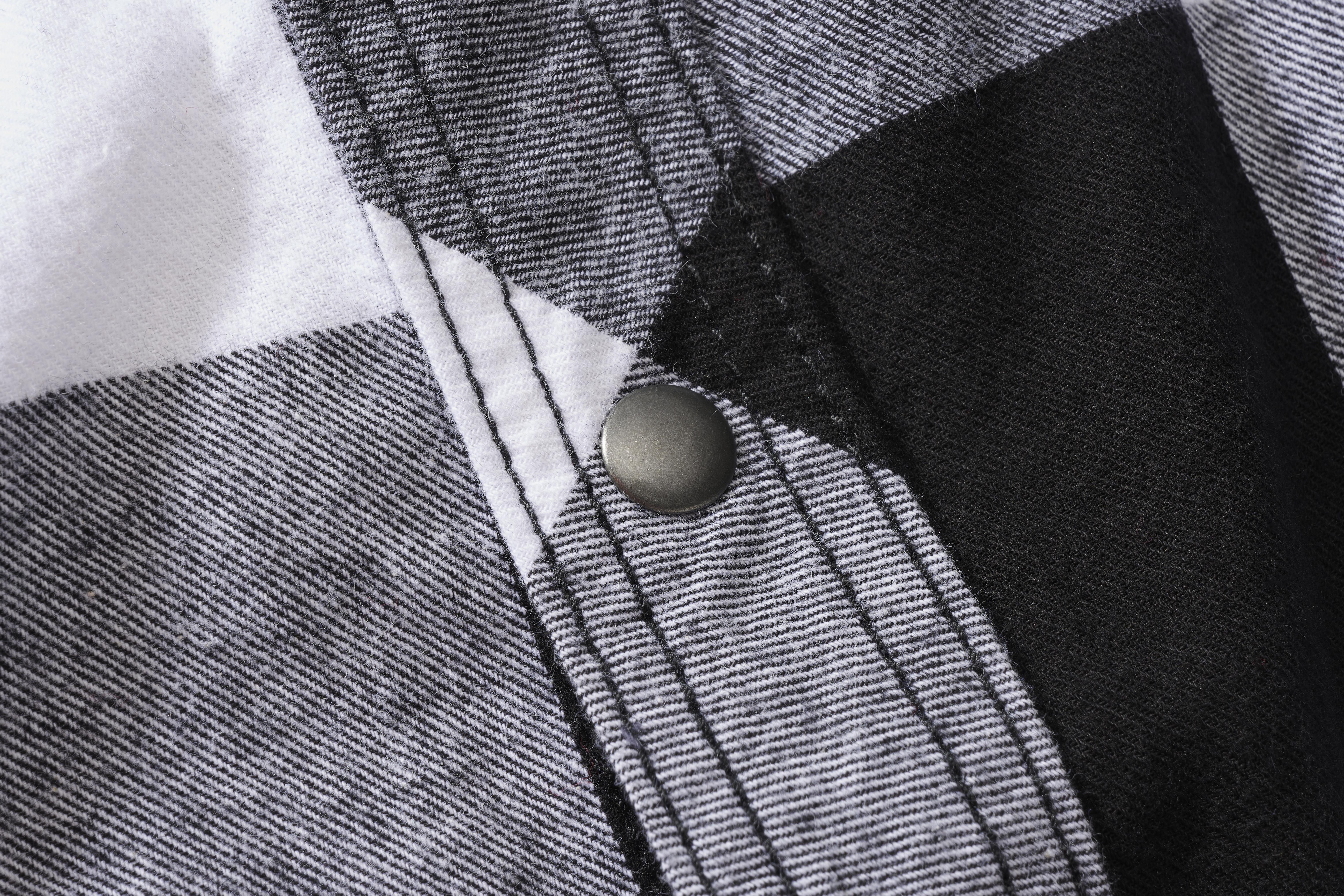 Brandit Checkshirt, Farbe weiß/schwarz, Größe L