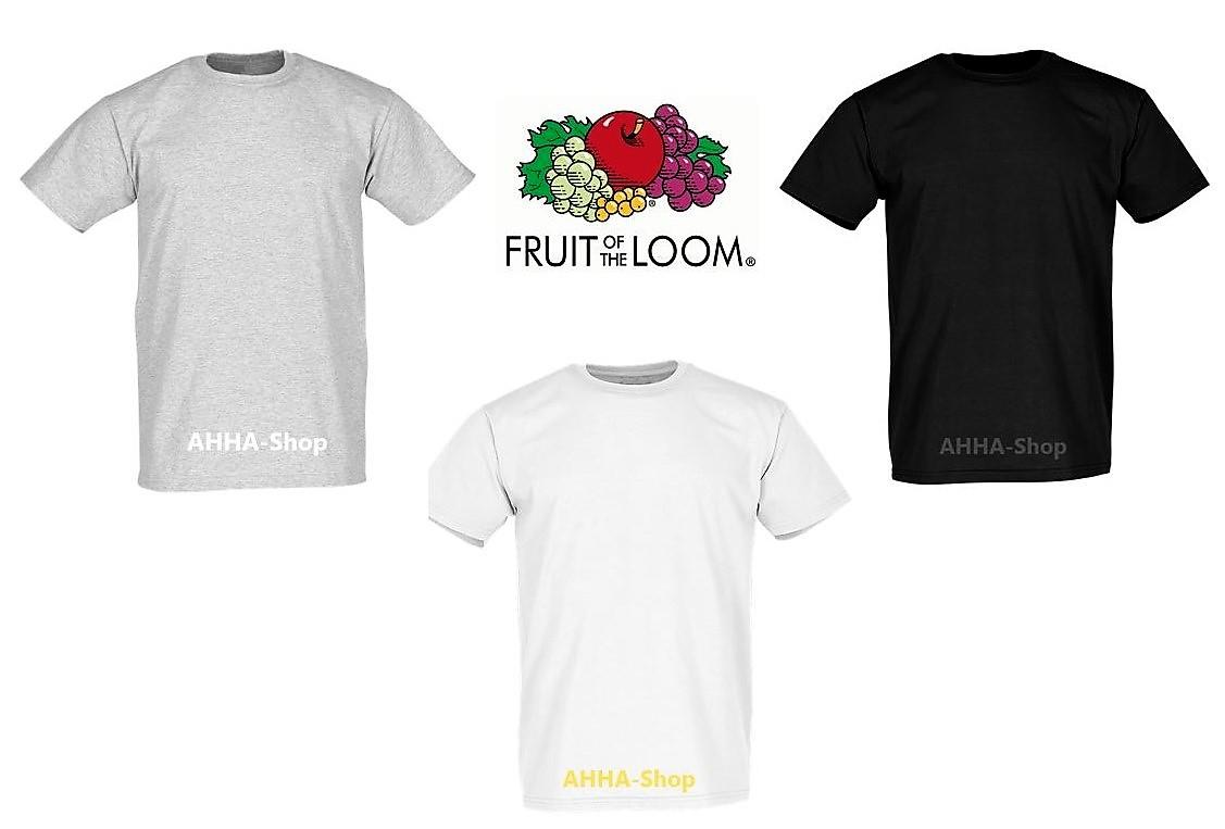 FRUIT OF THE LOOM Super Premium T-Shirt, Farbe weiß, Gr.3XL, 5er Pack