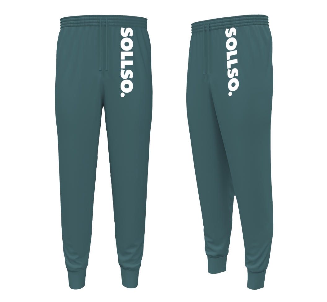 SOLLSO. Sweatpants „Pure Logo Big“, Farbe Islandic Mint, Größe 7XL