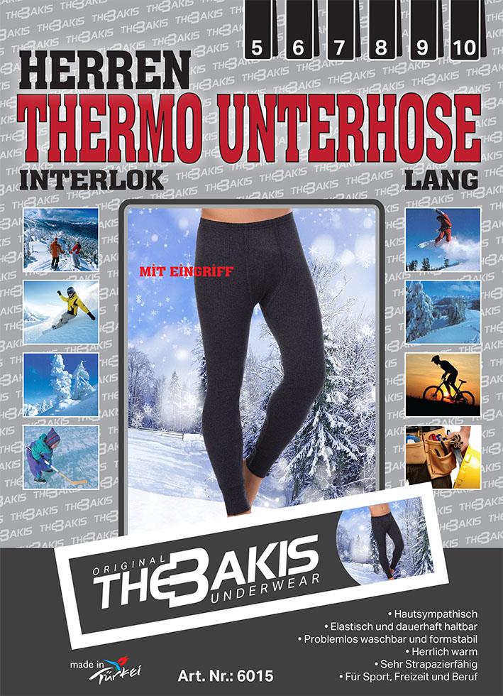 2er-Pack Herren Thermo Unterhose Lang, anthrazit, Gr.9