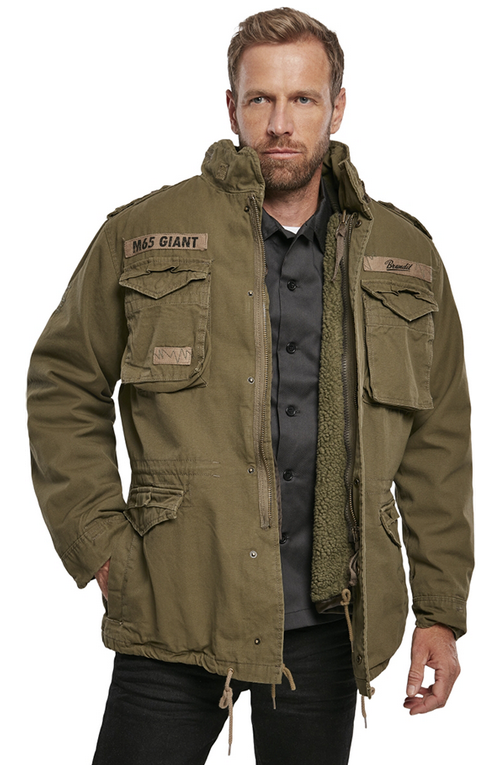 Brandit M-65 Giant Jacket, oliv, Größe M