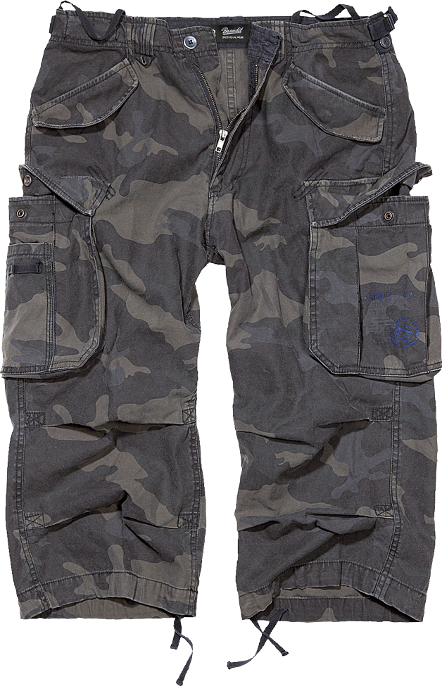 Brandit Industry ¾ Shorts darkcamo, Größe L