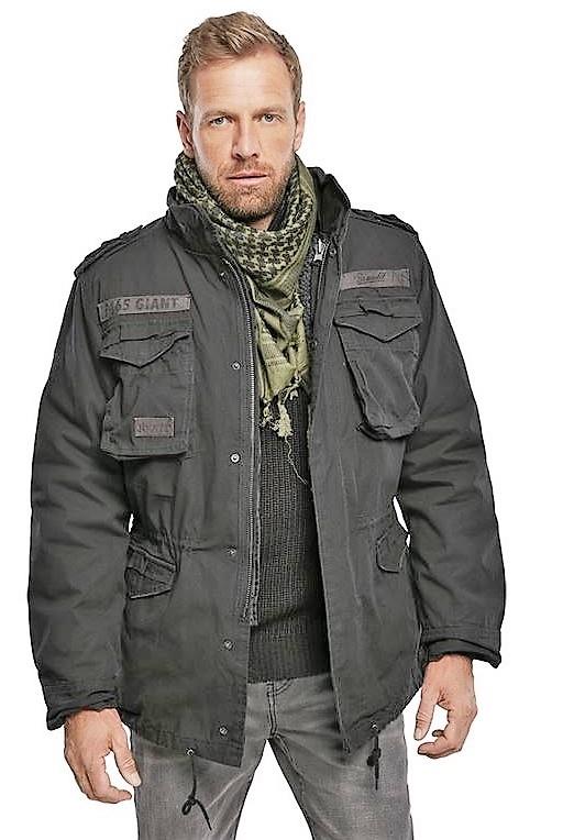 Brandit M-65 Giant Jacket, schwarz, Größe S