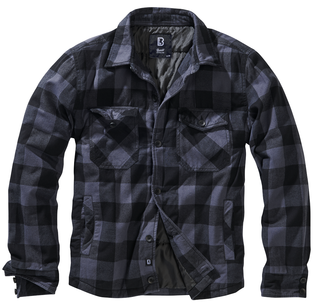Brandit Lumberjacket schwarz/grau, Größe L