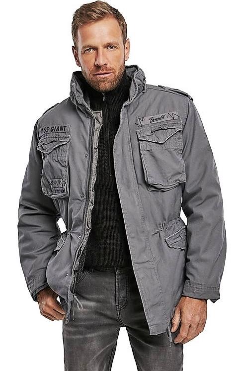 Brandit M-65 Giant Jacket, kohlegrau, Größe S