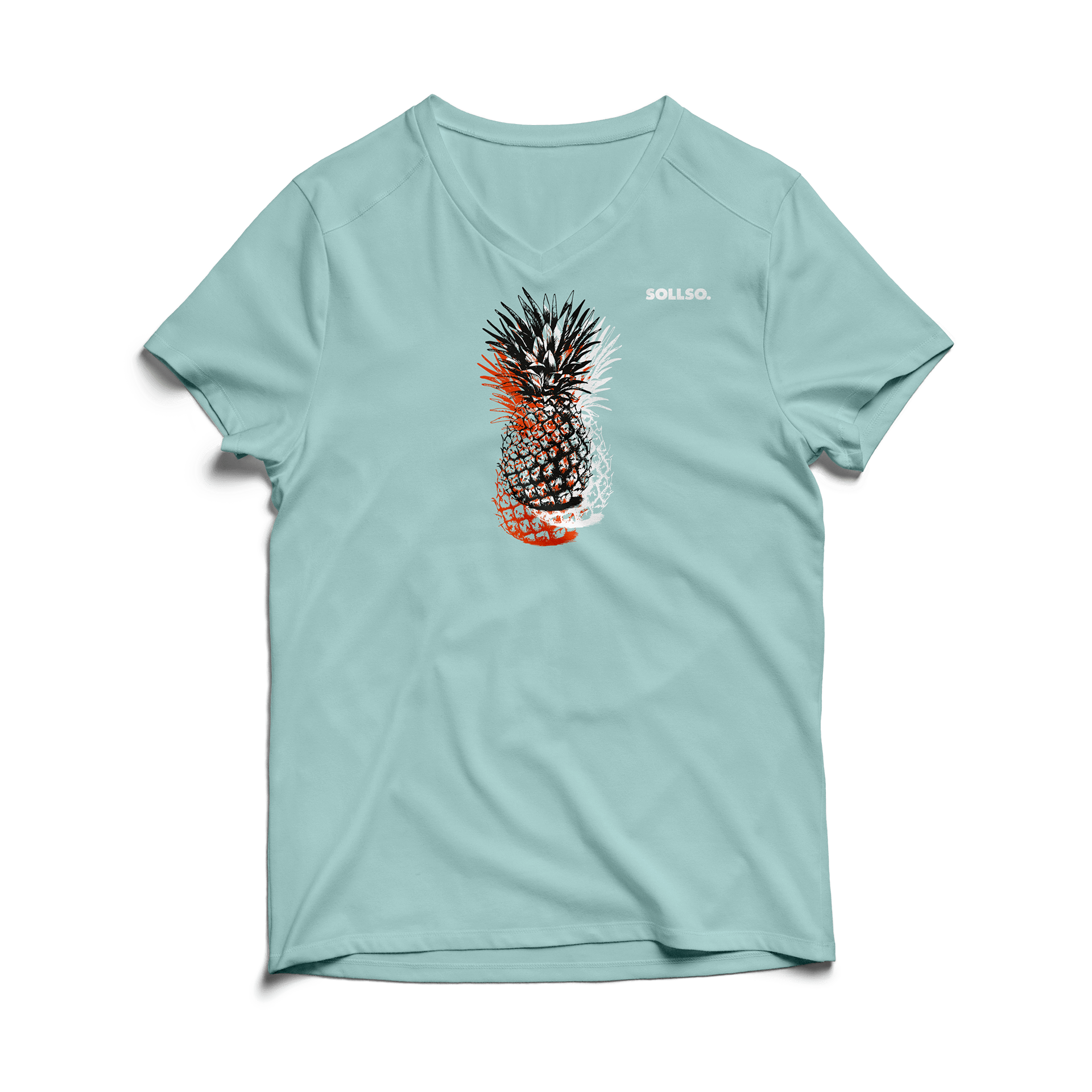 Sollso T-Shirt Pineapple Triple Mint, Gr. 4XL