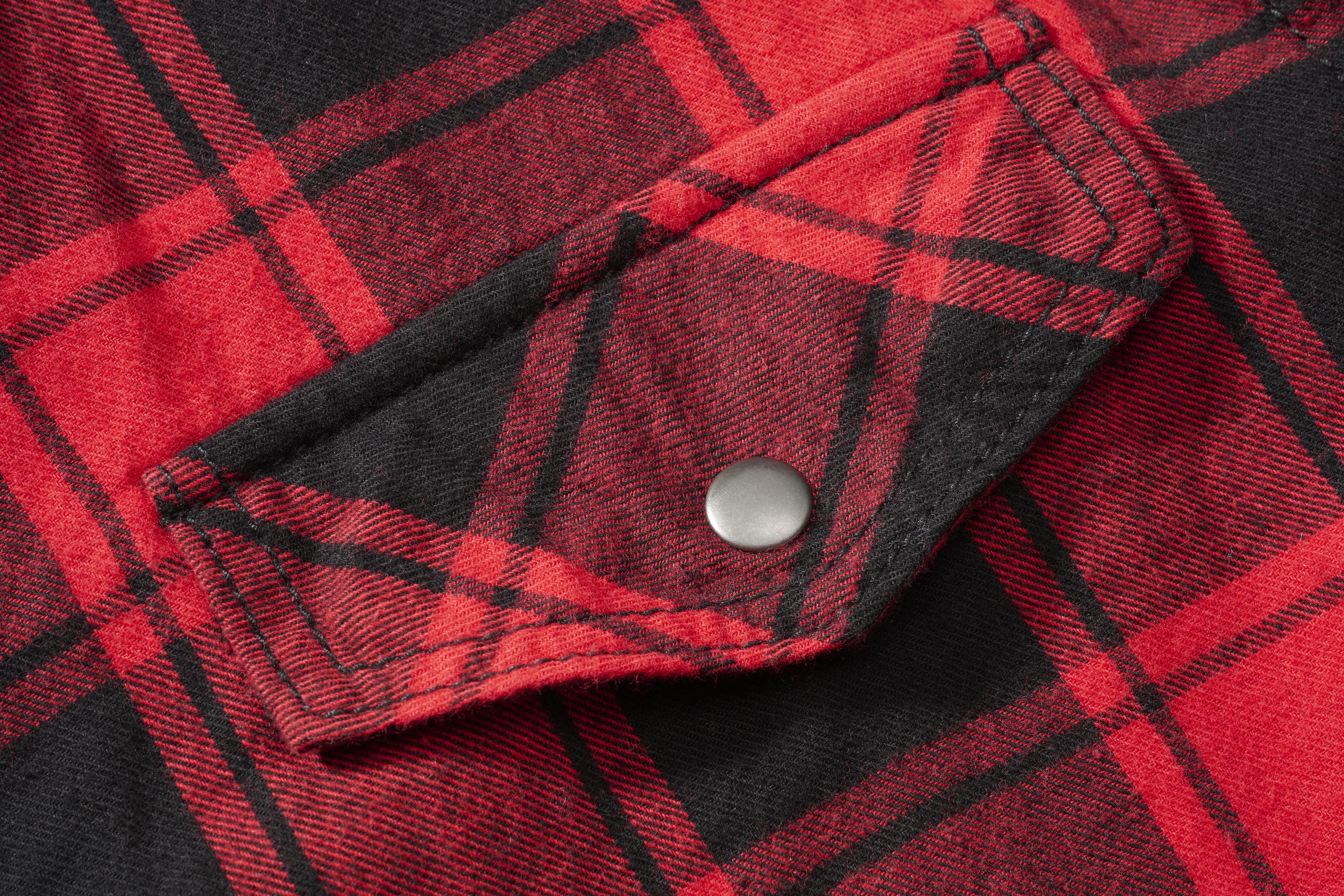 Brandit Checkshirt, Farbe rot/schwarz, Größe 4XL