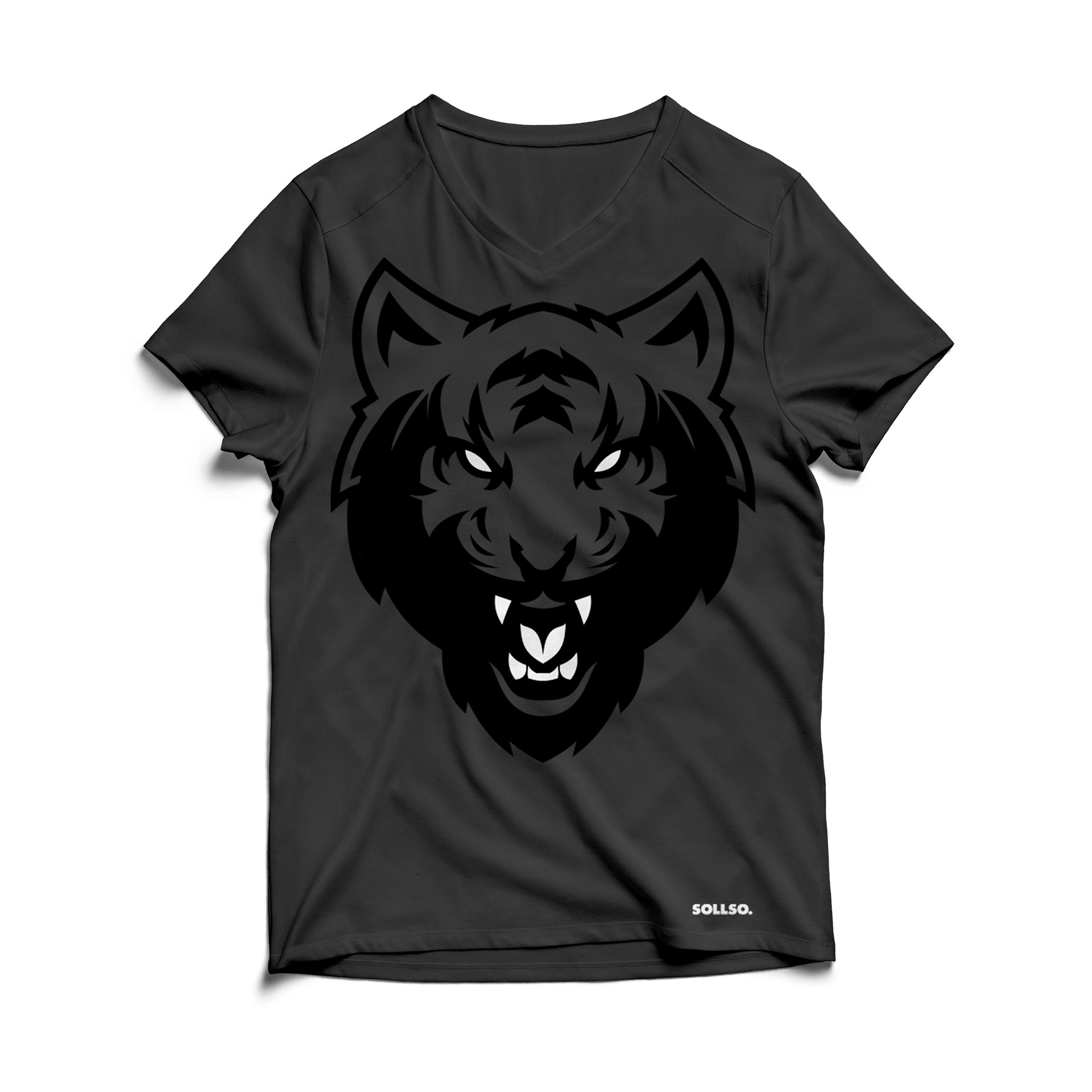 Sollso T-Shirt Tiger Dark Gray, Gr. 4XL