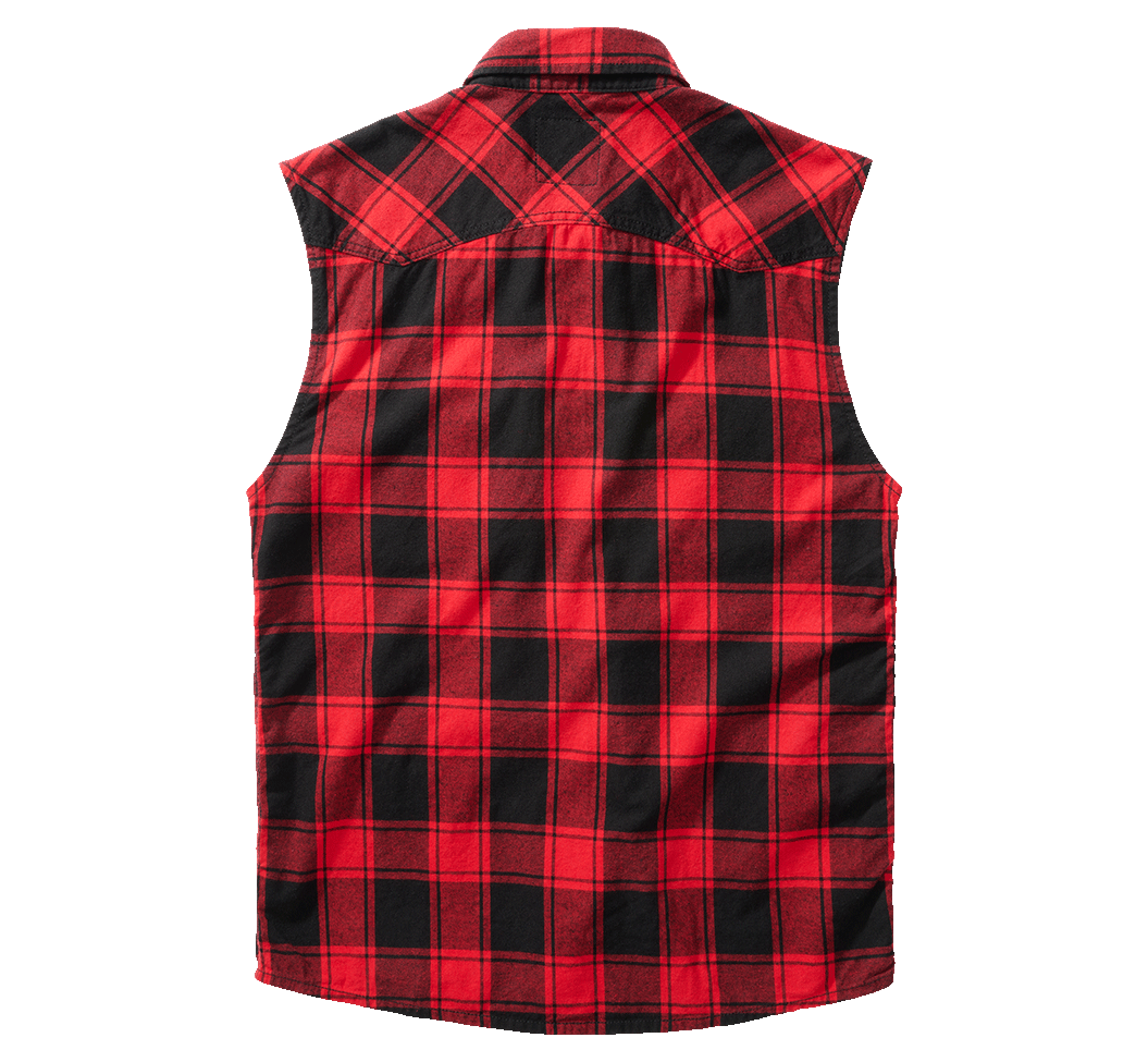 Brandit Checkshirt, Farbe rot/schwarz, Größe 7XL