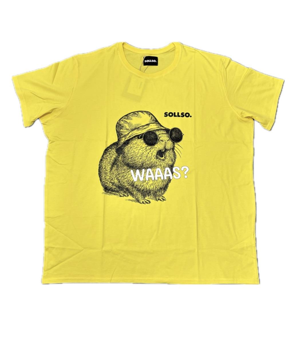 SOLLSO. T-Shirt "Guinea Pig" Farbe Summer Sun, Größe S